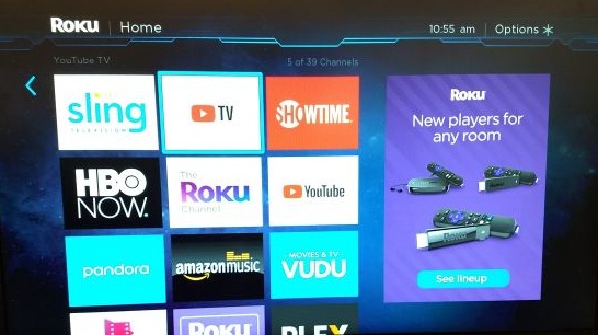 how to add to library on youtube tv on roku