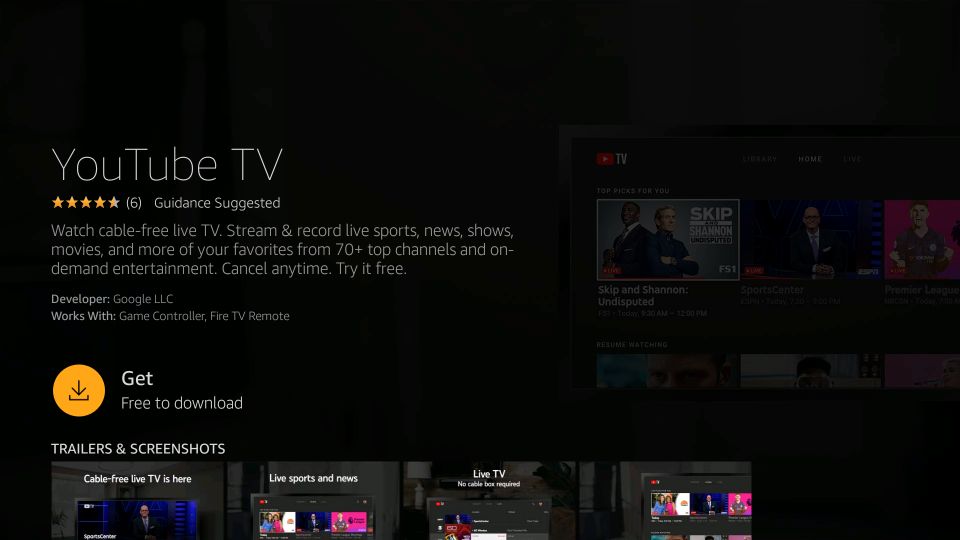 Install YouTube Tv on Fire Stick