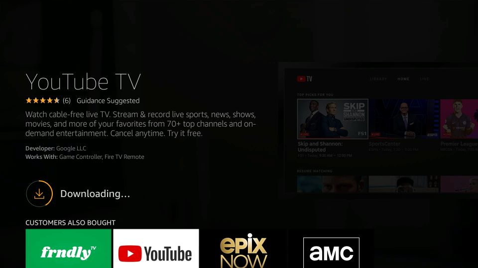 YouTube Tv on Firestick